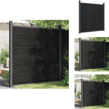 Panneau de clôture gris 180x186 cm wpc - Clôture De Jardin - Panneaux De Clôture - Clôture Résidentielle - Clôture Composite - Clôture wpc