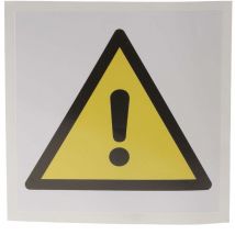 Panneau de danger, avec pictogramme : Danger général ' ' , Auto-adhésif ( Prix pour 1 )