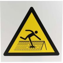 Rs Pro - Panneau de danger, avec pictogramme : Toit fragile ' ' ( Prix pour 1 )