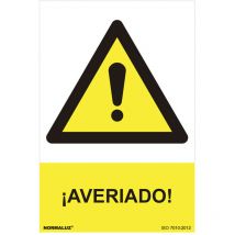 Normaluz - Panneau De Danger ''endommagé'' (espagnol - 0.7mm) 30x40cm