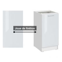 Panneau de finition pour meuble bas Eco Blanc Brillant