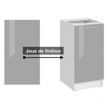 Cuisineandcie - Panneau de finition pour meuble bas Eco Gris Brillant