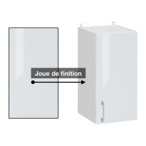 Cuisineandcie - Panneau de finition pour meuble haut Eco Blanc Brillant