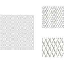 Vidaxl - Panneau de grillage de jardin Acier inox 100x85 cm 30x17x2,5 mm - Panneaux De Clôture - Clôture Métal - Grillage Métallique - Fermeture
