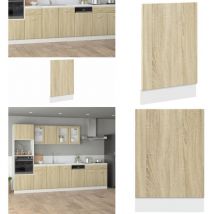 Panneau de lave-vaisselle chêne sonoma bois d'ingénierie - Meuble De Cuisine - Panneau Lave Vaisselle - Meuble Rangements - Armoire Cuisine - Design