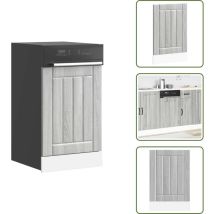 Panneau de lave-vaisselle Lucca sonoma gris bois d'ingénierie - Panneau De Lave-vaisselle - Panneaux De Lave-vaisselle - Panneau Avant De