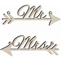 Aougo - Panneau de mariage en bois Signe de dames et dames Signature décoration chaise de mariage Décoration intérieure
