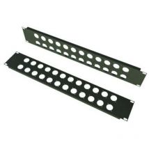 Panneau de montage sur Rack 1U S2Ceb-Groupe Cae, 483 x 44.50mm, Noir ( Prix pour 1 )