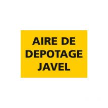 Panneau de signalisation aire de depotage javel (C1277) - Aluminium 2 mm - 300 x 420 mm