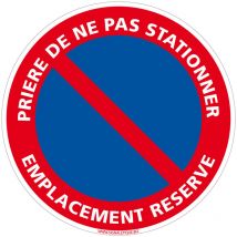 Panneau de Signalisation Autocollant. Panneau Interdiction. Panneau Parking, Panneau d'information Adhésif souple - Prière de ne pas stationner