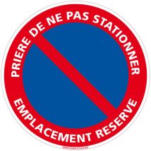 Panneau de Signalisation Autocollant. Panneau Interdiction. Panneau Parking, Panneau d'information Adhésif souple - Prière de ne pas stationner