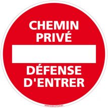Panneau de Signalisation Autocollant. Panneau Interdiction. Panneau Parking, Panneau d'information Adhésif souple - Chemin privé Défense d'entrer