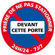 Panneau de Signalisation Autocollant. Panneau Interdiction. Panneau Parking, Panneau d'information Adhésif souple - Prière de ne pas stationner