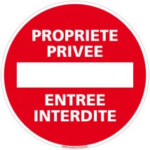 Panneau de Signalisation Autocollant. Panneau Interdiction. Panneau Parking, Panneau d'information Adhésif souple - Propriété privée entrée interdite
