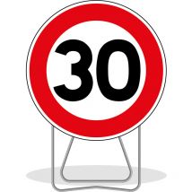 Nadia Signalisation - panneau de signalisation BK14 limitation 30KMH 650mm T1 N002PDIS650GALPSBK14