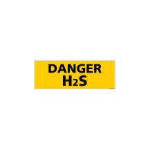 Signaletique.biz France - Panneau de Signalisation danger H2S (C1141) - Plastique pvc 1,5 mm - 210 x 75 mm