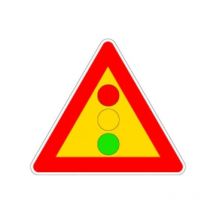 Panneau de signalisation de feux de circulation temporaires