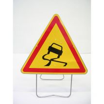 Nadia Signalisation - Panneau de signalisation AK4 chaussée glissante 1000m - 201210