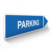 Decoho - Panneau de signalisation pour parking · Parking droite - 48 x 10 cm