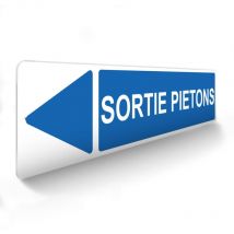 Decoho - Panneau de signalisation pour parking · Sortie piétons gauche - 48 x 10 cm