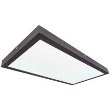 Panneau de surface led rectangulaire Kisongo 90x30cm 36W 6000K Noir