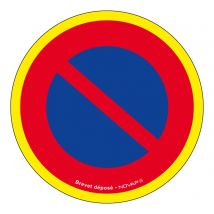 Novap - Panneau Défense de stationner - haute visibilité - ø 180mm - 4090375