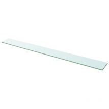 Helloshop26 - Panneau d'étagère verre transparent 110 x 12 cm