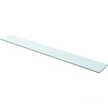 Panneau d'étagère Verre transparent 110 x 15 cm