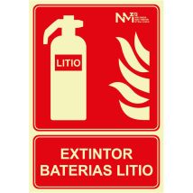 Panneau D'Extinction Extincteur Pour Batteries Au Lithium Classe B (0,7 Mm) 210 X 300 Mm