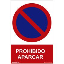 Panneau D'interdiction ''prohibido Aparcar'' (pvc 0.7mm) 30x40cm
