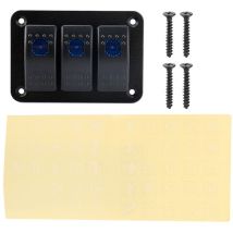 Panneau d'interrupteur à bascule, interrupteur à bascule étanche, véhicules à lumière bleue LED pour yachts