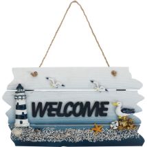Panneau en bois délicat, excellent panneau de porte, pendentif de bienvenue à la mode