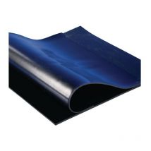 Moller - Panneau en caoutchouc l. 1,2 m l. 10 m épaisseur 2 mm noir nr/sbr avec insert de tissu