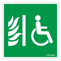 Novap - Panneau Espace d'attente sécurisé - Rigide 200x200mm - 4220864