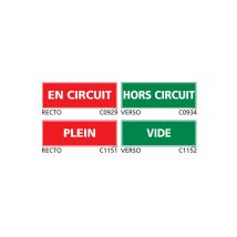Panneau et Pictogramme de Signalisation danger électrique - Plastique pvc 1,5 mm - 700 x 250 mm