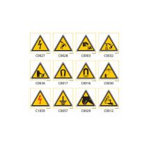 Panneau et Pictogramme de Signalisation danger électrique - C0029 - 125 x 125 mm