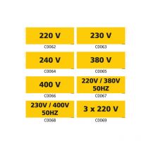 Panneau et Pictogramme de Signalisation danger électrique - C0074 - 980 x 350 mm