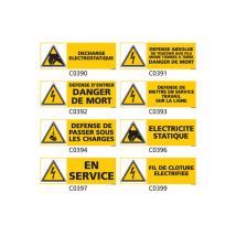 Signaletique.biz France - Panneau et Pictogramme de Signalisation danger électrique - C0406 - 350 x 125 mm