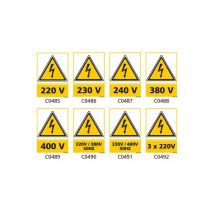 Panneau et Pictogrammes de Signalisation danger électrique - C0494 - 300 x 420 mm