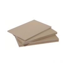 Panneau fibre composite plat et lisse (2 coloris) - Coloris - Beige (sable), Epaisseur - 15 mm, Largeur - 60 cm, Longueur - 120 cm