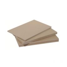 Panneau fibre composite plat et lisse (2 coloris) - Coloris - Beige (sable), Epaisseur - 5 mm, Largeur - 40 cm, Longueur - 120 cm
