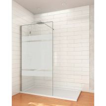 Ducha - panneau fixe de douche avec barre de stabilisation 90CM sérigraphie