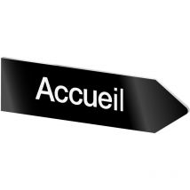 Decoho - Panneau flèche directionnelle droite personnalisable - Couleur noir