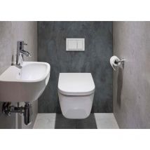 Panneau habillage bâti-support batipanel Béton noir mat, largeur 120 cm x hauteur 150 cm, ep. 3 mm