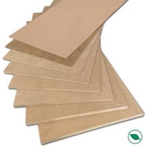 Panneau hdf 800 x 400 x 3 mm 1 face lisse 1 face non lisse - fsc mixte 70%