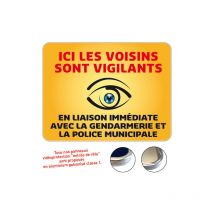 Signaletique.biz France - Panneau ici les Voisins sont Vigilants Gamme Bretagne Classe 1 (VG0007) - 650 x 500 mm