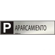 Panneau Informatif ''aparcamiento'' (inox Adhesif 0.8mm) 5x20cm