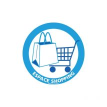 Panneau information espace shopping special hiver (H0410) - Aluminium 2 mm - Diamètre 250 mm