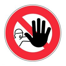 Novap - Panneau Interdit de franchir le signal - Rigide Ø300mm - 4061474