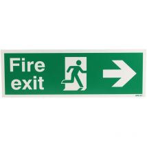 Rs Pro - Panneau issue de secours 'Fire Exit', Plastique ( Prix pour 1 )